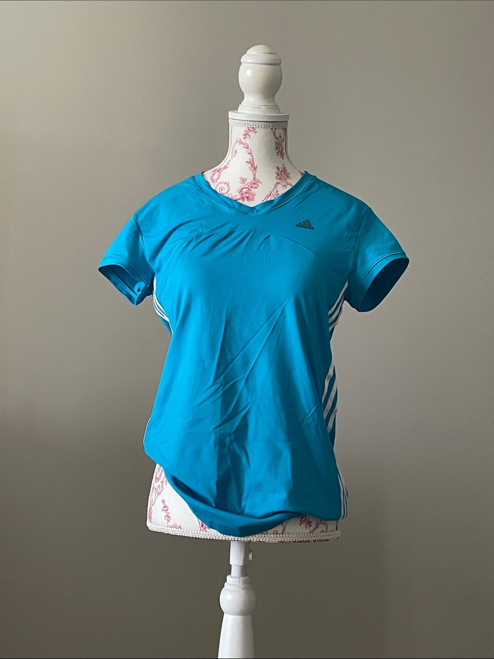 Vintage adidas Bright Teal Short Sleeve Active Tee